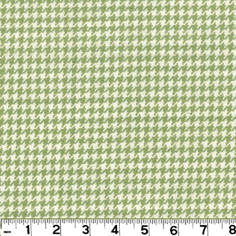 Roth and Tompkins D2925 HOUNDSTOOTH Fabric in HONEYDEW